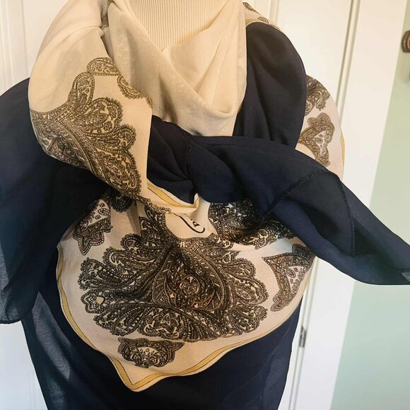 🤍 Vintage Silk Blend Scarf – Beste 2006 (Germany or Netherlands) - Picture 12 of 13
